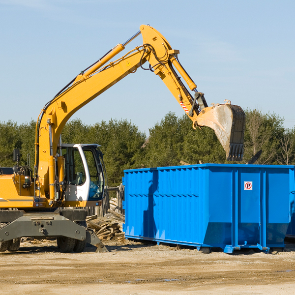 how many times can i have a residential dumpster rental emptied in Amherst Virginia